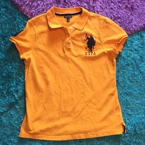 Yellow and navy Polo shirt